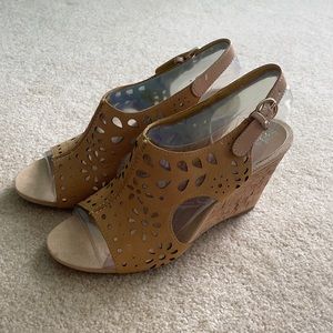 Anne Klein Brown Wedges W7.5
